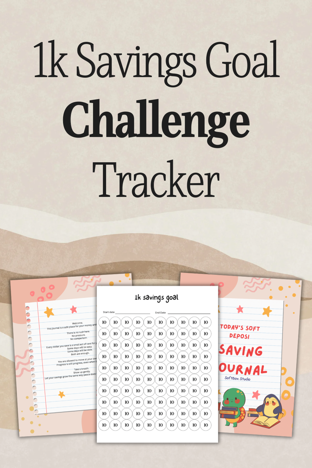 Financial Savings Journal | $1K Money Challenge