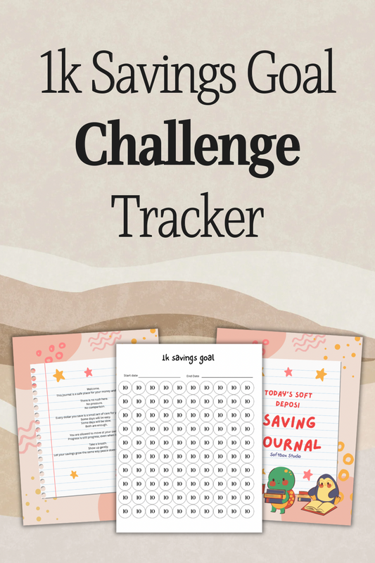 Financial Savings Journal | $1K Money Challenge