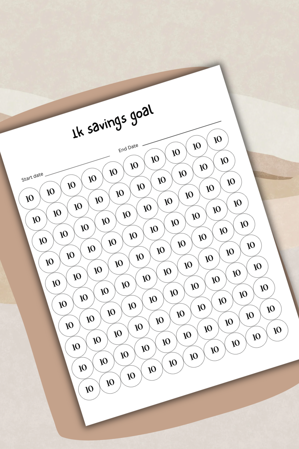 Financial Savings Journal | $1K Money Challenge